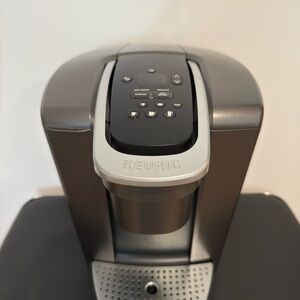 Keurig Coffee Maker in Sleek Black and Silver